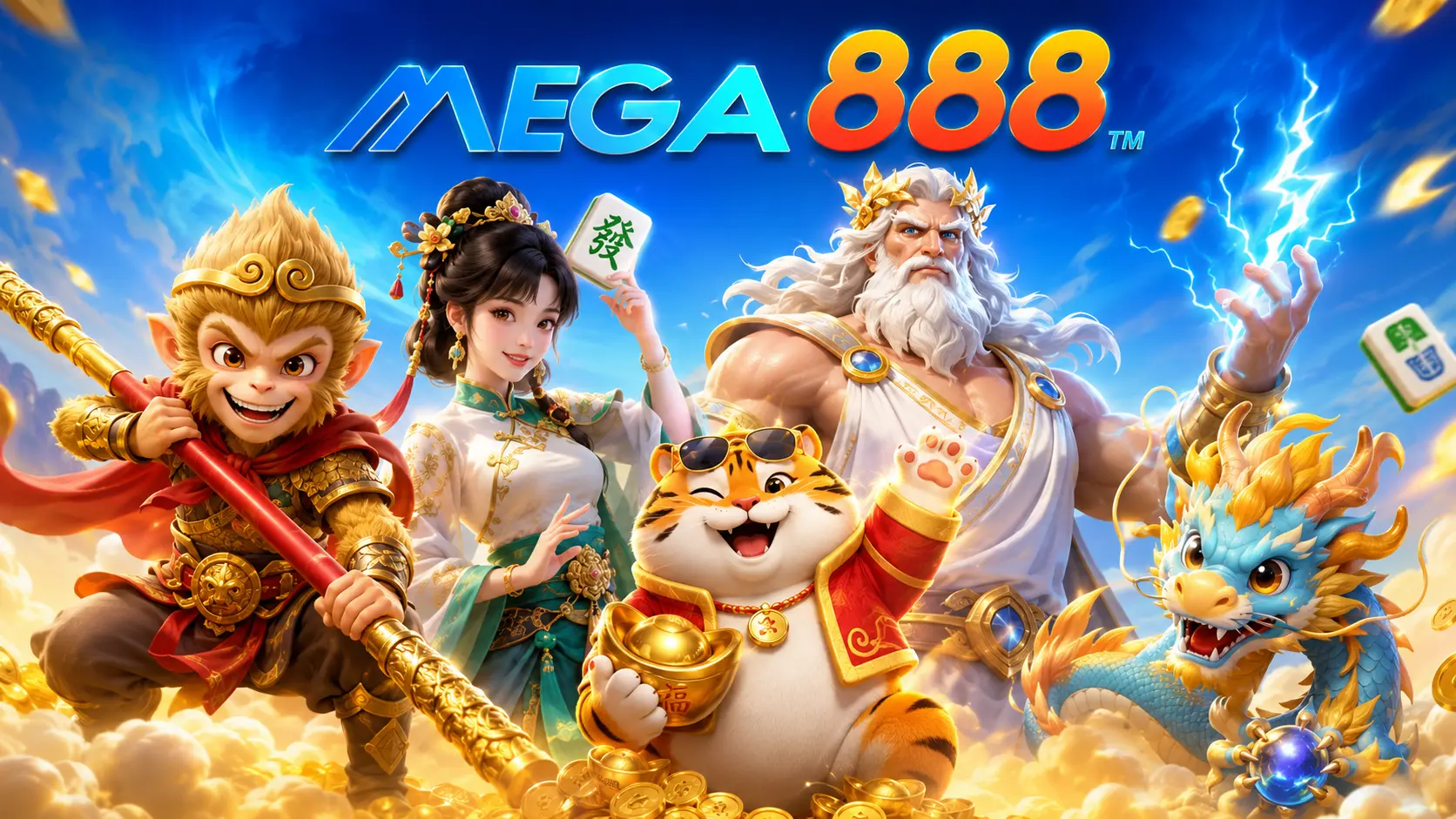 Dinding watak permainan MEGA888
