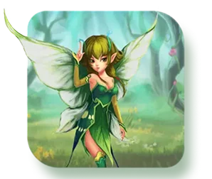 Fairy Garden pada meja MEGA888