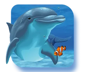 Dolphin Reef pada meja MEGA888